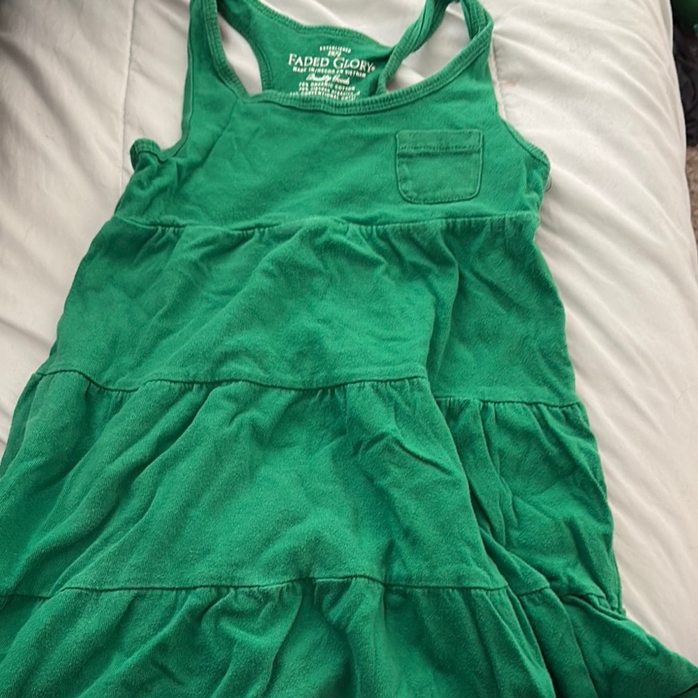 Faded Glory Green Kids Tank Top